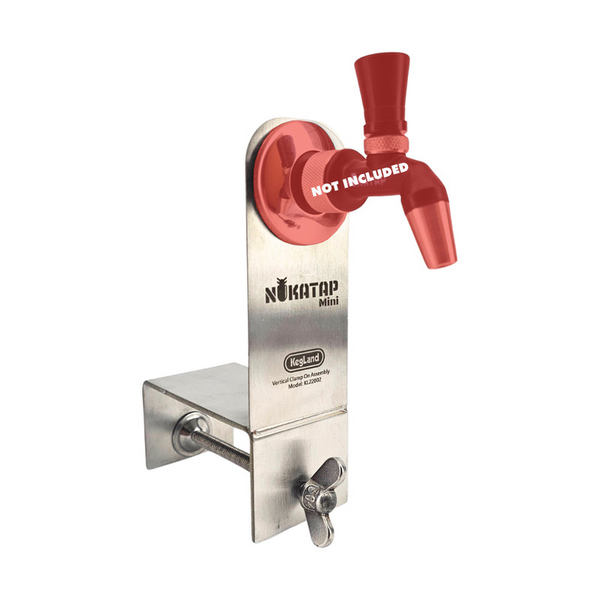 NukaTap® Mini Beer Faucet | Vertical Clamp On Assembly