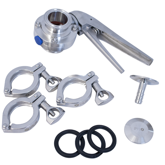 BrewBuilt Kettle T.C. Butterfly Valve Pack