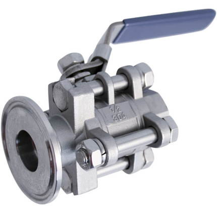 Stainless Ball Valve - 1/2in FPT x 1.5 in. T.C. - 3 Piece