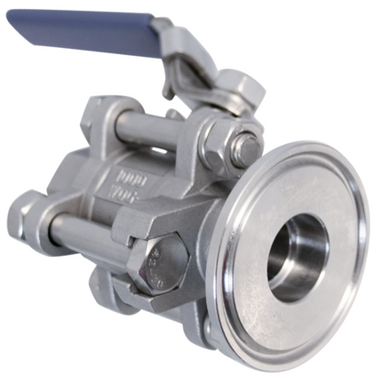 Stainless Ball Valve - 1/2in FPT x 1.5 in. T.C. - 3 Piece