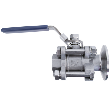 Stainless Ball Valve - 1/2in FPT x 1.5 in. T.C. - 3 Piece