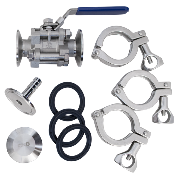 BrewBuilt® Brewing Kettle Valve Pack | 1.5