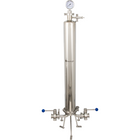 BevBright 316 Electro Polished S/S Cartridge Filter Housing - 30 in. - 1 Module Capacity - with fittings