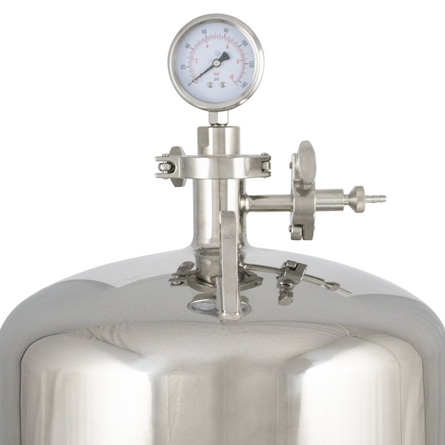 BevBright Stainless Steel Lenticular Filter Housing - 12 in. - 1 High - with fittings