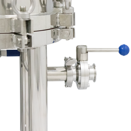 BevBright Stainless Steel Lenticular Filter Housing - 12 in. - 1 High - with fittings