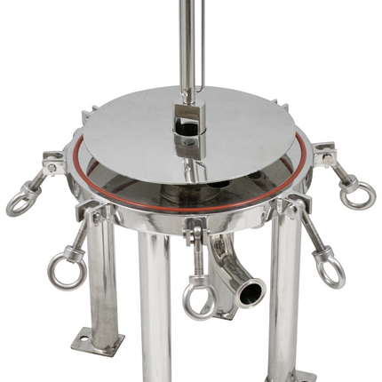 BevBright Stainless Steel Lenticular Filter Housing - 12 in. - 1 High - with fittings
