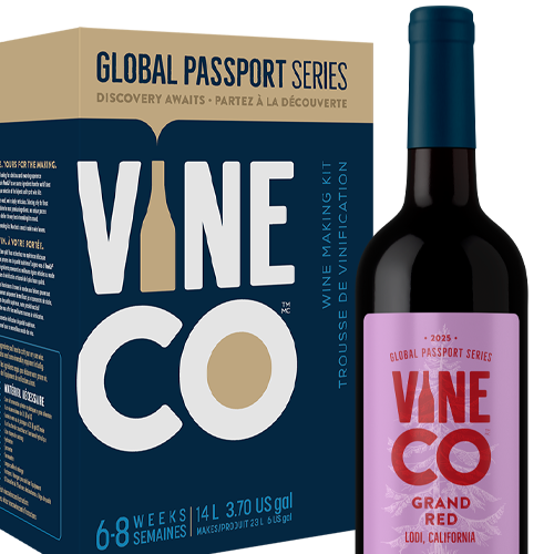 Wine Kit - VineCo - Global Passport Series - Grand Red - Lodi, California (2025) (Includes Skins)