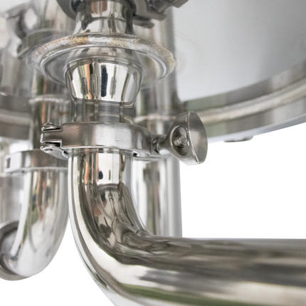BevBright Stainless Steel Lenticular Filter Housing - 12 in. - 2 High - with fittings