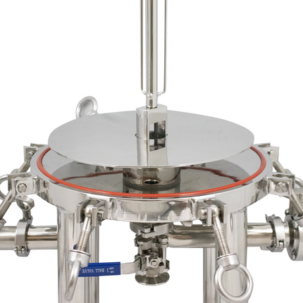 BevBright Stainless Steel Lenticular Filter Housing - 12 in. - 2 High - with fittings