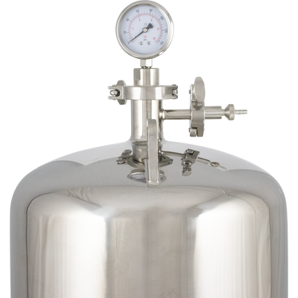 BevBright Stainless Steel Lenticular Filter Housing - 12 in. - 3 High - with fittings