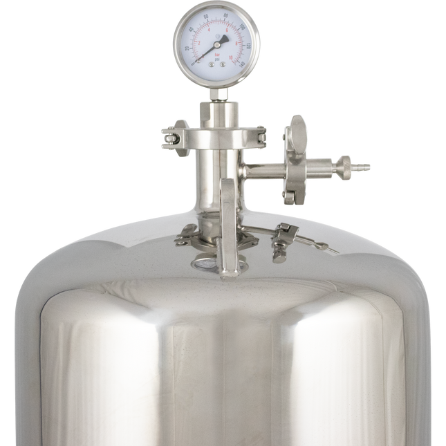 BevBright Stainless Steel Lenticular Filter Housing - 12 in. - 3 High - with fittings
