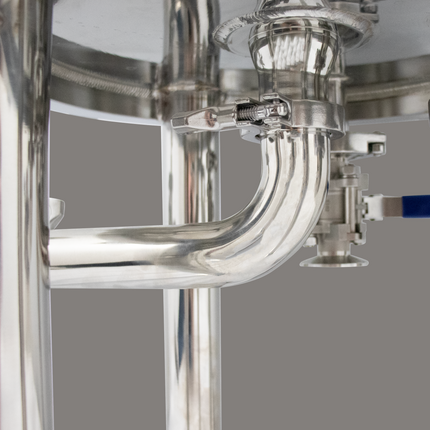 BevBright Stainless Steel Lenticular Filter Housing - 12 in. - 3 High - with fittings