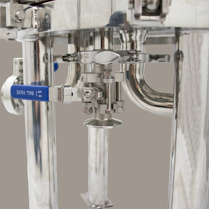 BevBright Stainless Steel Lenticular Filter Housing - 12 in. - 3 High - with fittings