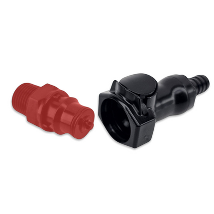 JoinTech - Plastic Female Quick Disconnect (QD) - 1/2 in. Barb - Dry Break