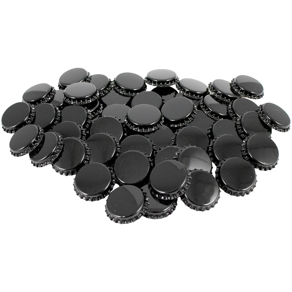 Black Oxygen Barrier Bottle Caps | 29mm | Magnum Champagne Bottle Crown Caps