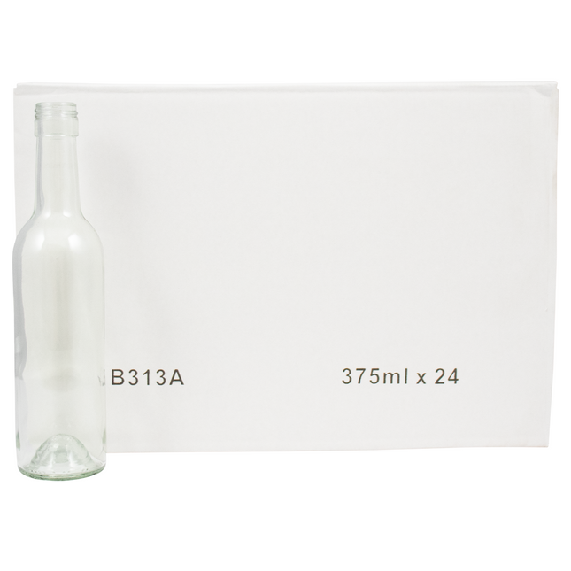 375mL Flint/Clear Claret/Bordeaux Farro Glass Wine Bottles, Screw Top (Stelvin/ROPP) - PLACEHOLDER