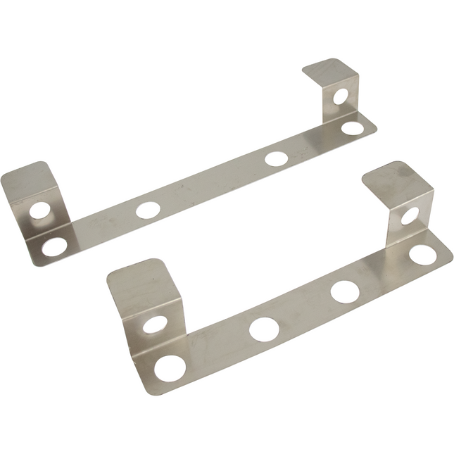 KegLand Stainless Steel Retention Bracket for Square Coil - Front and Back