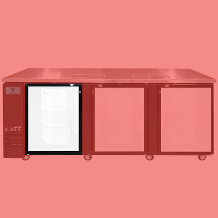 Komos Kegerator Olympus - Replacement Glass Door - Left