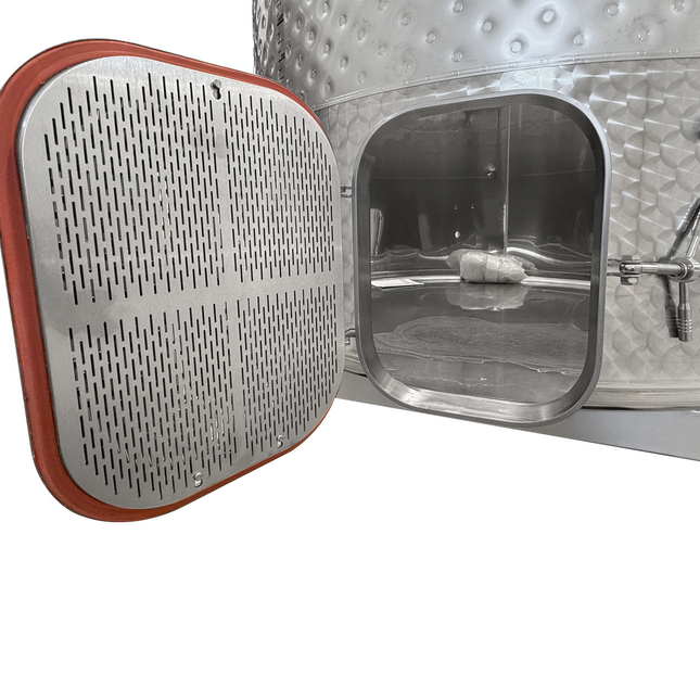 Speidel 2500L, 1400mm Diameter KO  Red Wine Fermentation and Tipping Tank