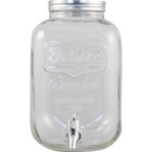 5 Liter Glass Wide Mouth Jug w/Hole & Spigot