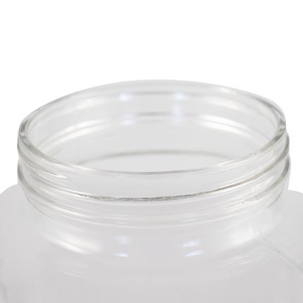 5 Liter Glass Wide Mouth Jug w/Hole & Spigot