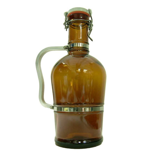 2L Brown Swing Top Growler