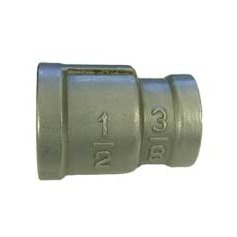 Stainless Reducing Coupler 3/8 in FPT x 1/2 in FPT