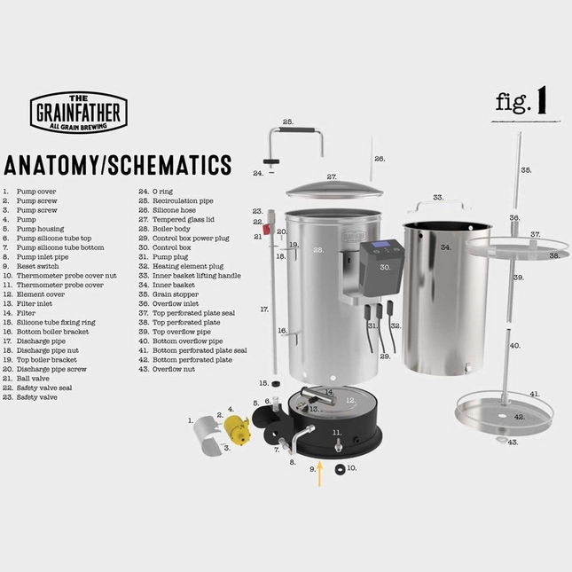 Grainfather - Upper Overflow Tube (Long)