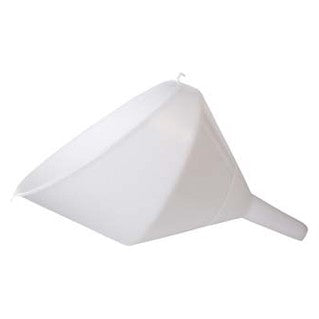 Anti Splash Plastic Funnel | White | 25 cm | 10 in. | Vintage Shop
