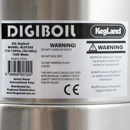 DigiBoil 35L Wax Melter - 1500 Watt - 110-120V