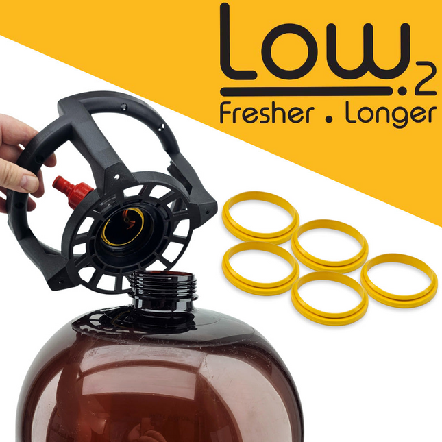 Oxebar 20L Amber PET Keg - Low2 Seal Kit (5 pcs)