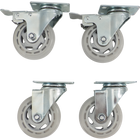 Komos Kegerator - Set of 6 - Heavy Duty Castor Wheel Upgrade for Double-Wide Kegerator - KG435