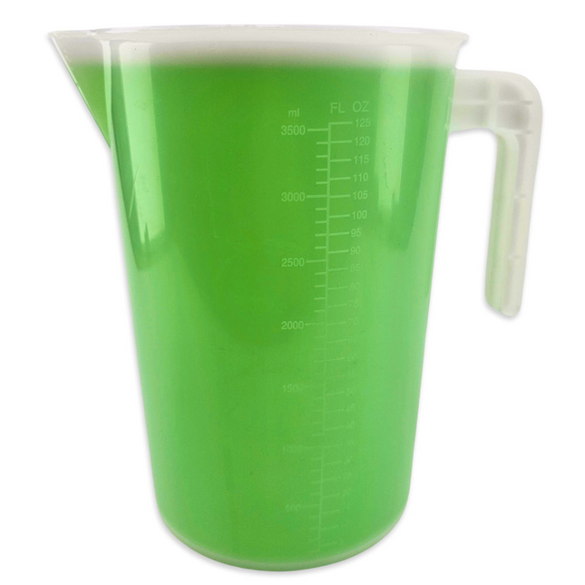 KegLand - Big Jugs - Plastic Pitcher - 3.5L - 3500 mL / 125 oz Graduation Scale