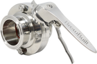 BrewBuilt - 1.5 in. T.C. Butterfly Valve - Polished