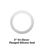 3 in. T.C. Clamp Gasket - Flanged - Silicone