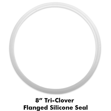 8 in. T.C. Clamp Gasket - Flanged - Silicone