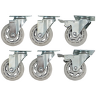 Komos Kegerator - Set of 6 - Heavy Duty Castor Wheel Upgrade for Double-Wide Kegerator - KG435