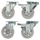 Komos Kegerator - Set of 4 - Heavy Duty Castor Wheel Upgrade for Kegerator - (KG400 / KG401 / KG490)
