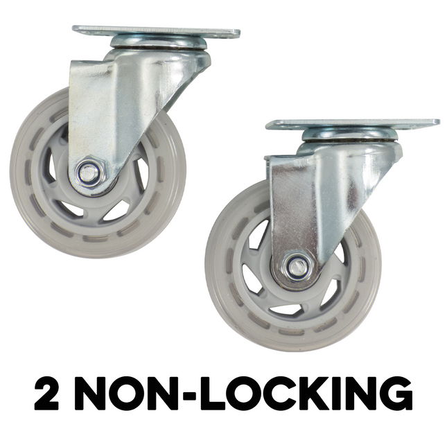 Komos Kegerator - Set of 4 - Heavy Duty Castor Wheel Upgrade for Kegerator - (KG400 / KG401 / KG490)