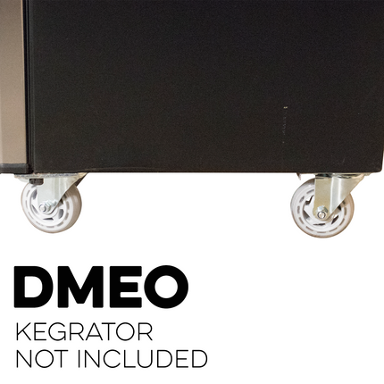 Komos Kegerator - Set of 4 - Heavy Duty Castor Wheel Upgrade for Kegerator - (KG400 / KG401 / KG490)