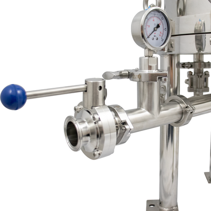 BevBright Stainless Steel Lenticular Filter Housing - 12 in. - 1 High