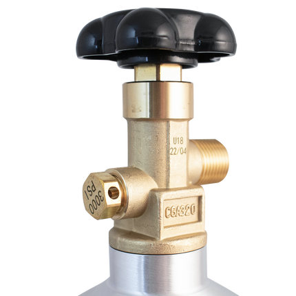 5 lb CO2 Tank | Premium Aluminum | New | CGA320 Valve | US DOT Approved