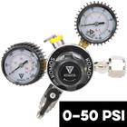 KOMOS Universal 50 - Dual Gauge CO2 Regulator - 50 psi
