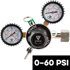 KOMOS Premium Dual Gauge CO2 Regulator - 60 psi