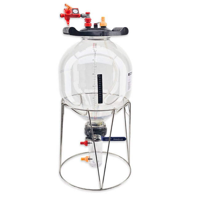 FermZilla Tri-Conical Easy-Grip Pressure Fermenter Starter Kit - 27L