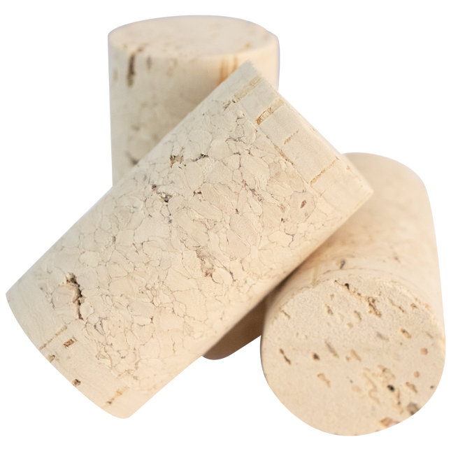 Wine Corks | 1.75 | 24x44 | Molinas Premium Twin Disc (1+1) | Agglomerated with Solid Ends - PLACEHOLDER