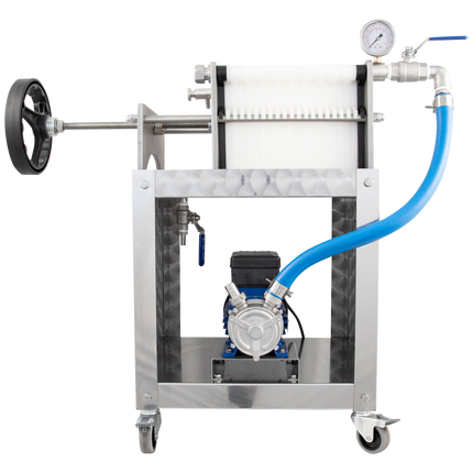 EnoItalia Plate Filter - 10 Plate - Trolley Style w/ Pump