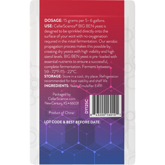 CellarScience - Dry Yeast - BIG BEN  - PLACEHOLDER