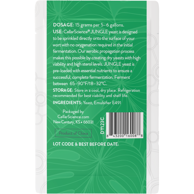 CellarScience - Dry Yeast - JUNGLE  - PLACEHOLDER
