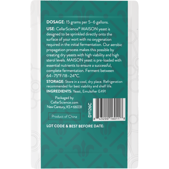 CellarScience - Dry Yeast - MAISON  - PLACEHOLDER